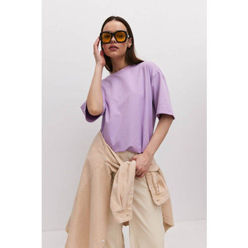 Футболка ZAVI oversize, 1 шт., размер 54/56, сиреневый