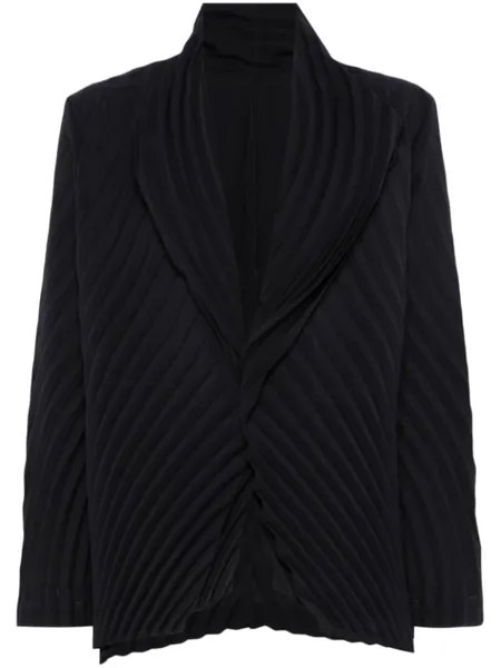 Issey Miyake куртка со складками, синий