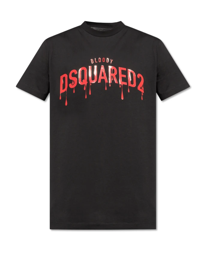 Футболка с логотипом Dsquared2, черный