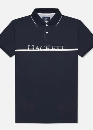 Мужское поло Hackett Graphic Logo, цвет синий, размер XL