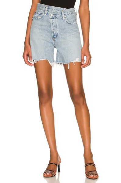 Шорты AGOLDE Criss Cross Short, светло-голубой