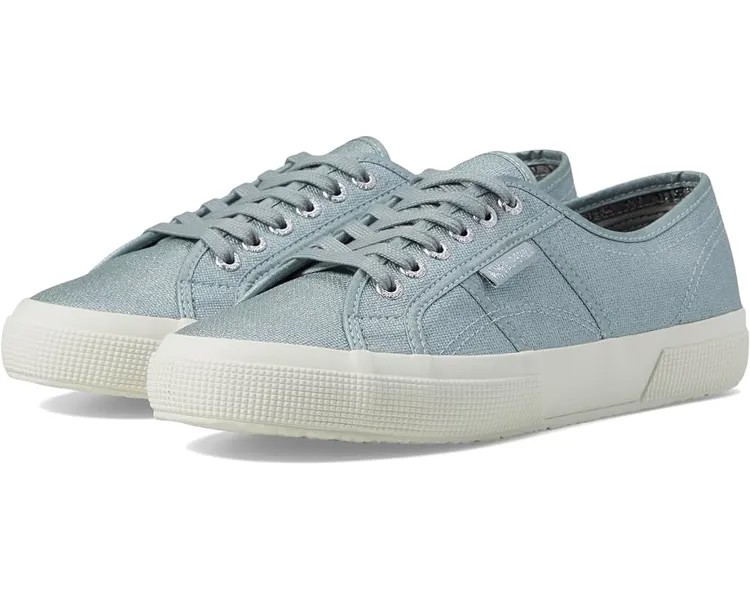 Кроссовки Superga 2750 pearl matte canvas, цвет Grey Greenish/Full Avorio
