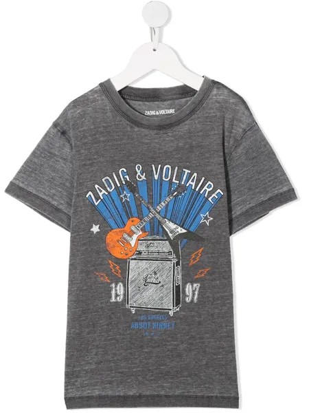 Zadig & Voltaire Kids футболка с короткими рукавами и логотипом