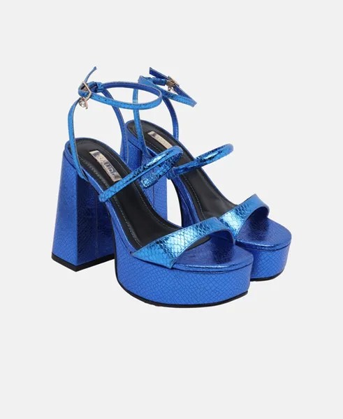 Босоножки на каблуке Gaudi, цвет Royal Blue