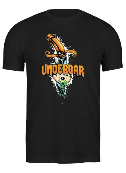 Футболка мужская Under bar t-shirt 2044363 Printio черная XL