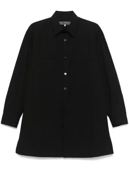 Yohji Yamamoto хлопковая рубашка, черный