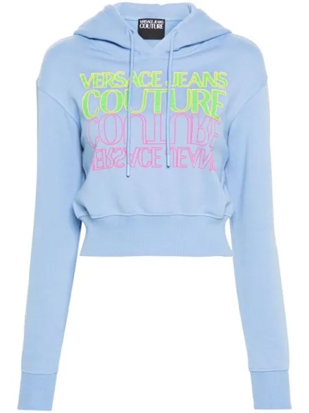 Versace Jeans Couture худи с логотипом, синий