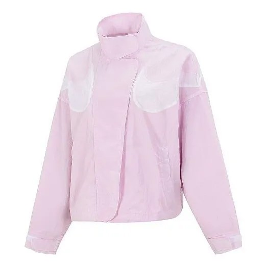 Куртка как w спортивная одежда rpl swsh wvn gx jkt куртка королевский Nike, розовый