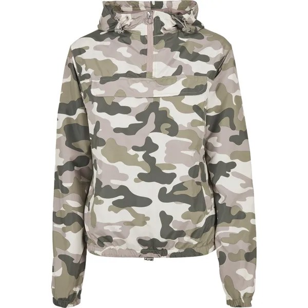 Куртка Urban Classics Windbreaker Camouflage, розовый