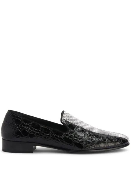 Giuseppe Zanotti лоферы Tuxedo Diamond, черный