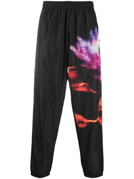 Marcelo Burlon County of Milan спортивные брюки с цветочным принтом