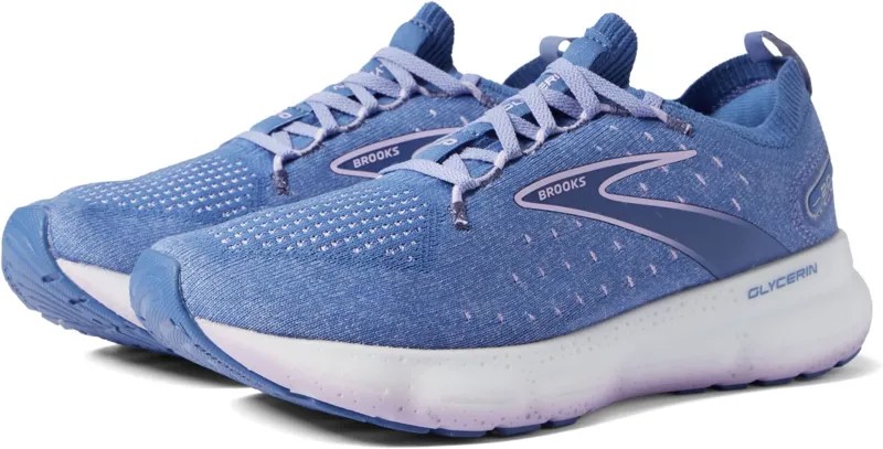 Кроссовки Glycerin StealthFit 20 Brooks, цвет Blue/Pastel Lilac/White