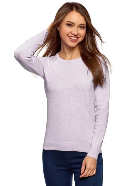 Джемпер женский oodji 63812567-1B фиолетовый XS