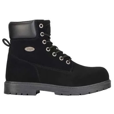 Lugz Brace Hi Fleece Lace Up Mens Black Casual Boots MBRACHFD-001
