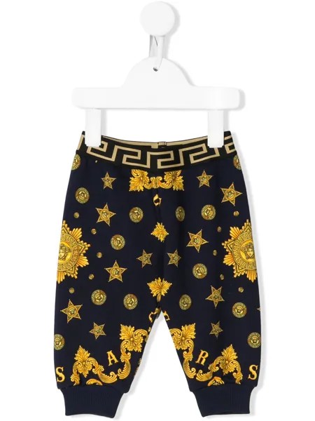 Versace Kids спортивные брюки с логотипом