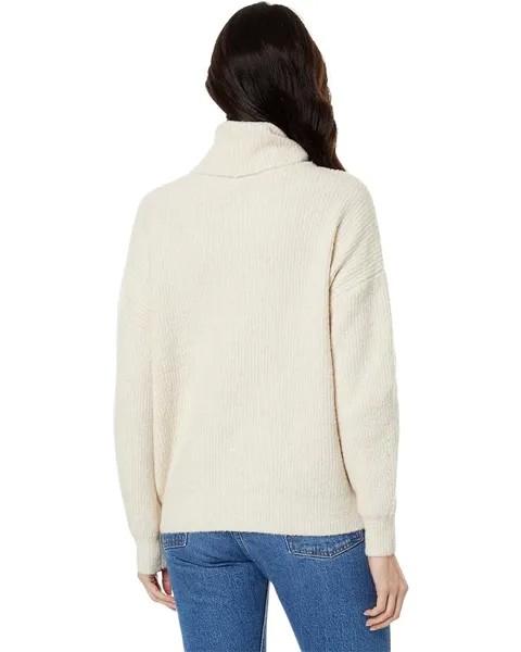 Свитер Lilla P Oversized Ribbed Turtleneck Sweater, цвет Coconut