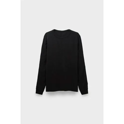 Лонгслив Maharishi 5245 hemp cross oversized l/s t-shirt, размер 54, черный