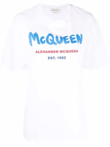 Alexander McQueen футболка McQueen Graffiti