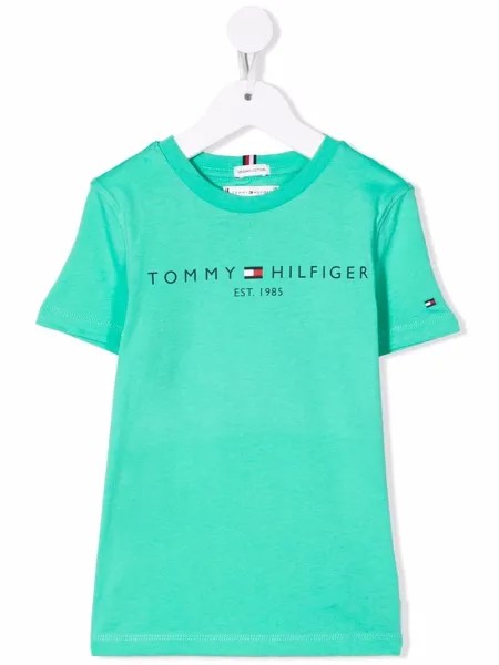 Tommy Hilfiger Junior футболка из органического хлопка с логотипом