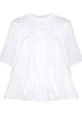 Alexander McQueen peplum-hem short-sleeve blouse