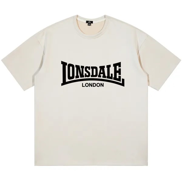 Футболка унисекс LONSDALE/Dragon Lion Dell, 2 упаковки (черный + серый вереск)