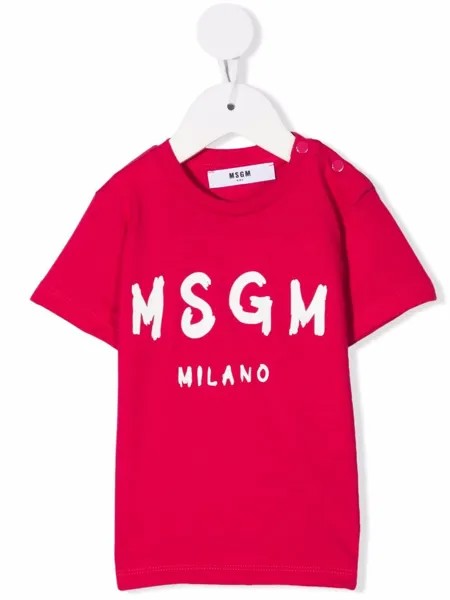 MSGM Kids футболка с логотипом