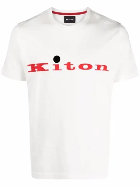 Kiton футболка с логотипом