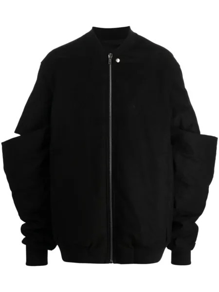 Rick Owens бомбер Easy Gauntlet, черный