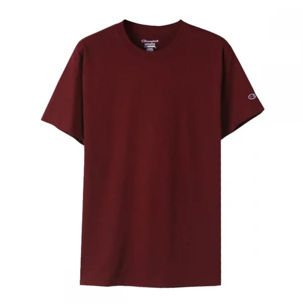 CHAMPION Однотонная футболка с короткими рукавами | Maroon T425-MAROON