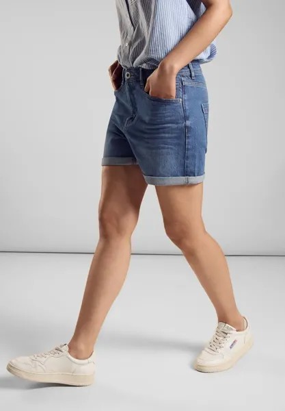 STREET ONE шорты с карманами, цвет Light Blue Soft Wash