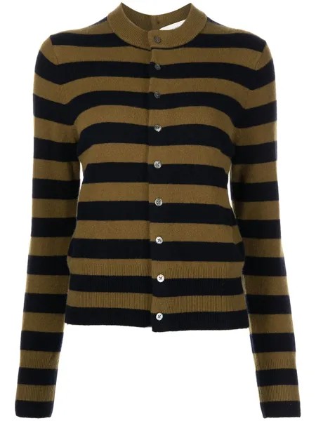 Extreme cashmere кашемировый кардиган в полоску