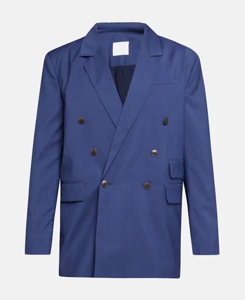 Шерстяной пиджак American Vintage, синий