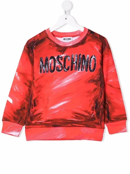 Moschino Kids толстовка с логотипом