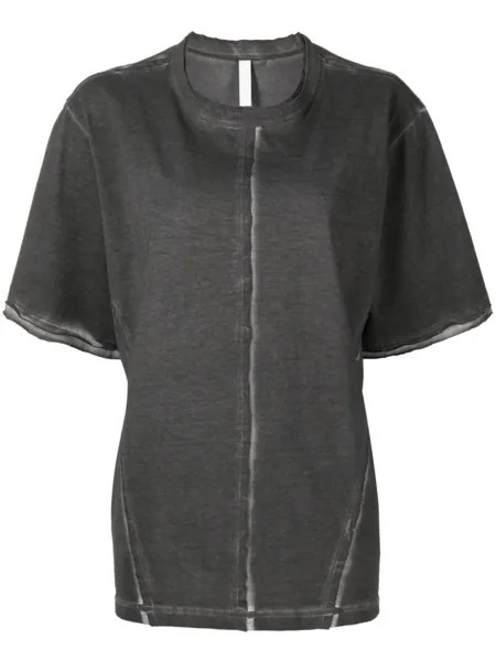 Dion Lee футболка Space Dye, серый