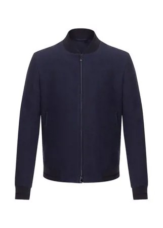 Бомбер из смеси льна и шелка Corneliani