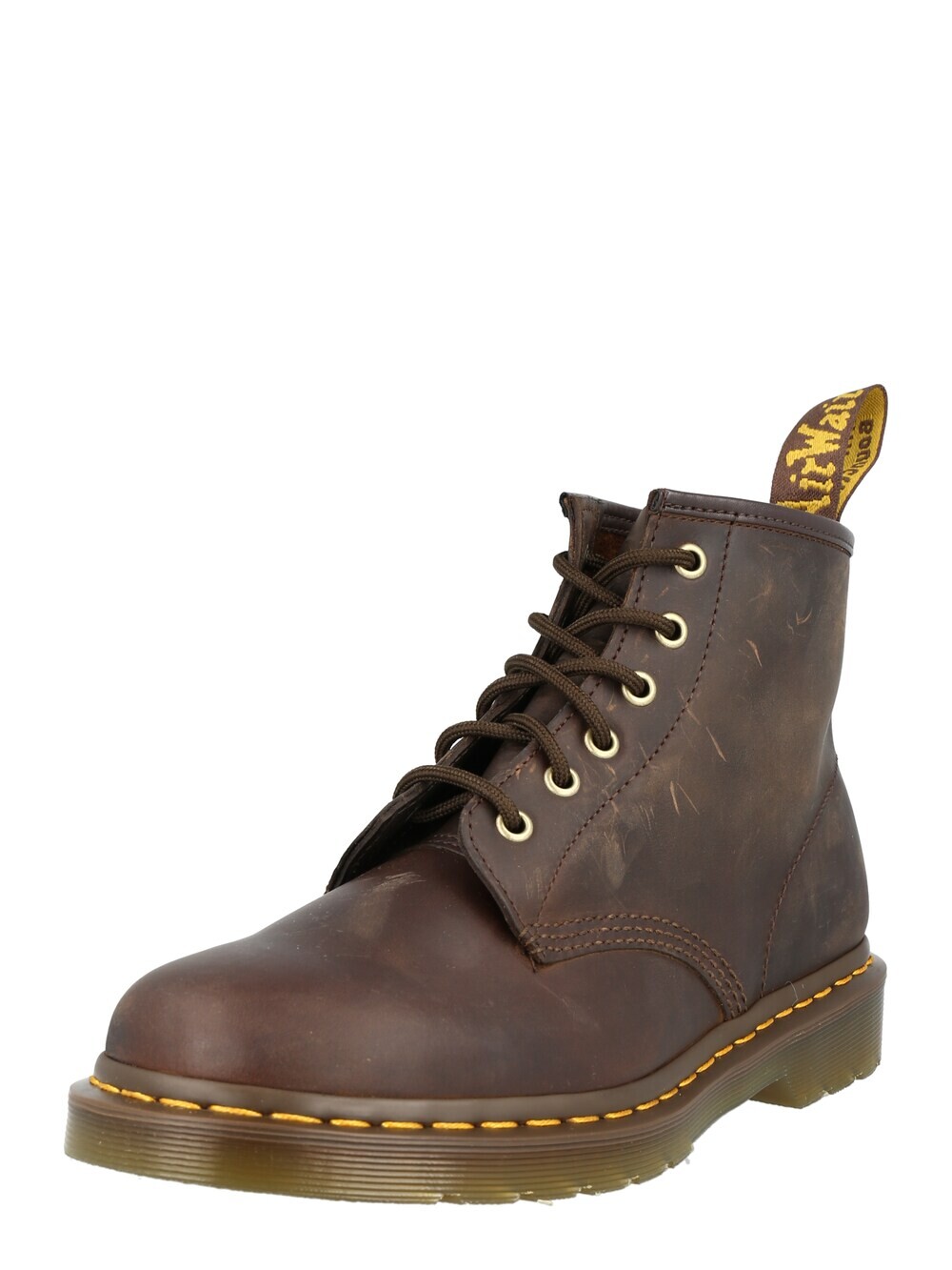 Ботильоны на шнуровке Dr. Martens, темно коричневый