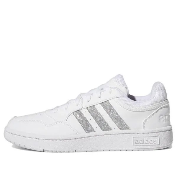 Кроссовки (WMNS) Adidas Neo Hoops 3.0 Low Cut Tennis Shoes 'White Silver Metallic', белый