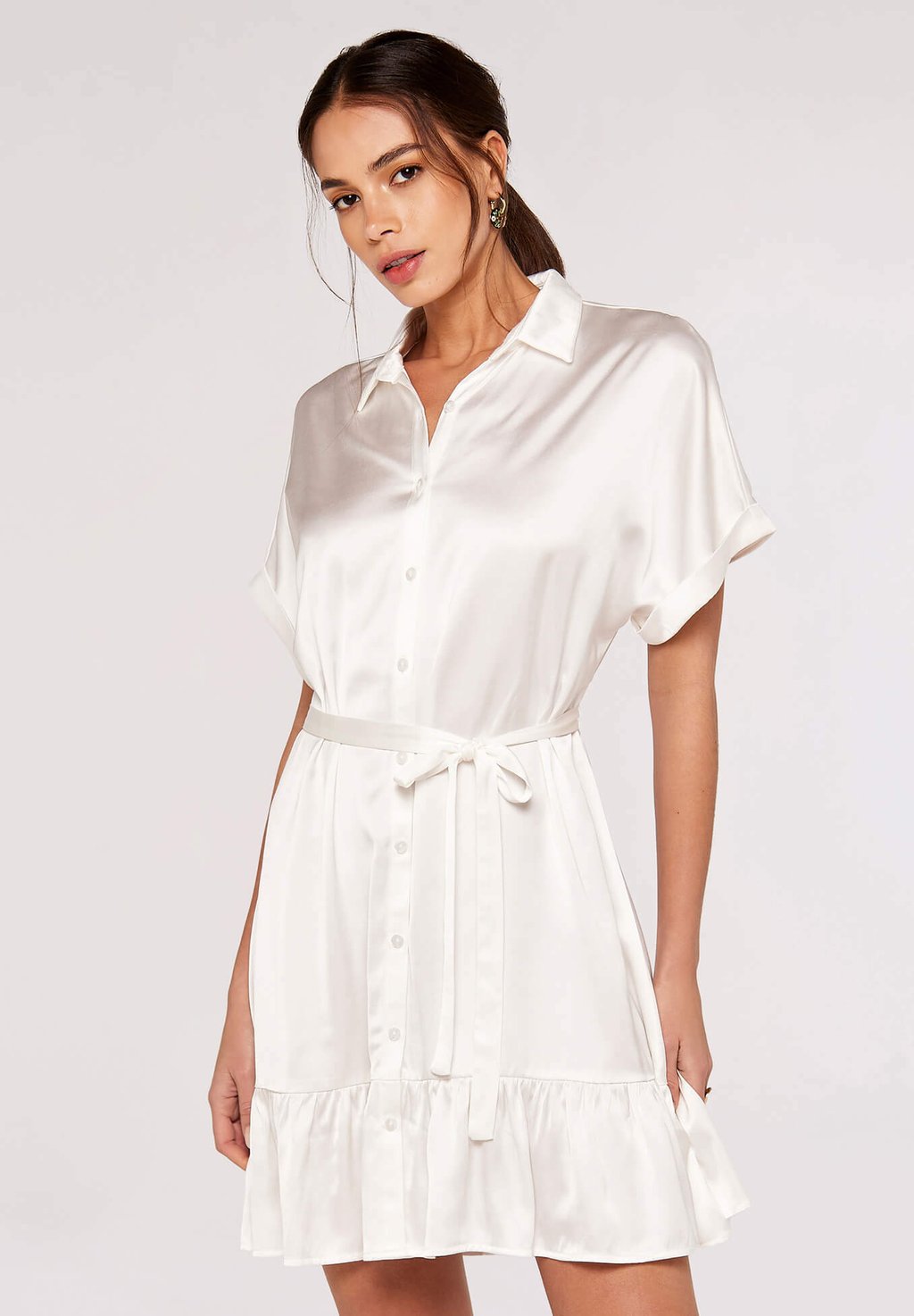 Платье-блузка RUFFLE Apricot, цвет white