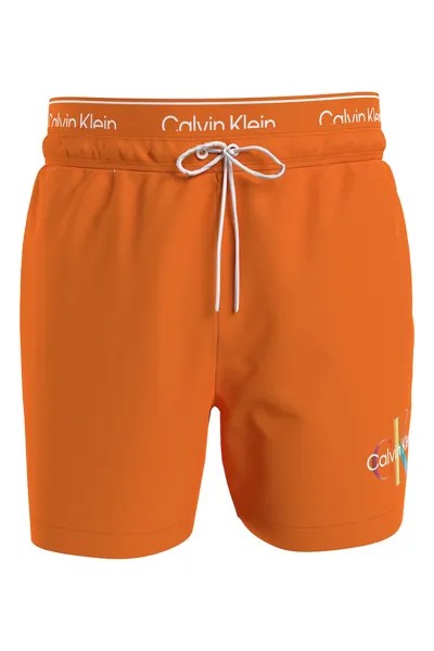 Плавки-Шорты с логотипом Calvin Klein, белый