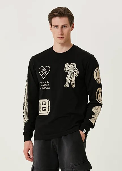 Черная футболка с длинным рукавом с логотипом Billionaire Boys Club