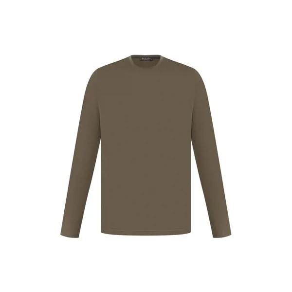 Лонгслив из шелка и хлопка Loro Piana