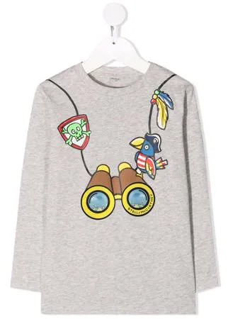 Stella McCartney Kids футболка с длинными рукавами и графичным принтом