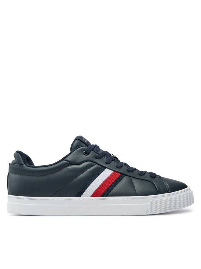 Кроссовки Tommy Hilfiger Icon Court Lth Stripes FM0FM05163 Azul marino, темно-синий