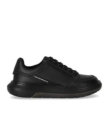 Мужские черные кроссовки Emporio Armani