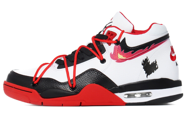 Кроссовки Nike Flight Legacy Vintage Basketball Shoes Unisex Mid-top Red/white, красный