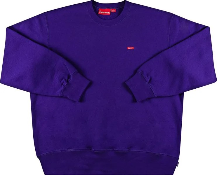 Толстовка Supreme Small Box Crewneck 'Purple', фиолетовый