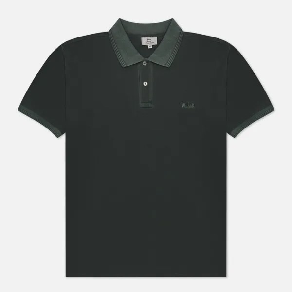 Мужское поло Woolrich Mackinack зелёный, Размер S