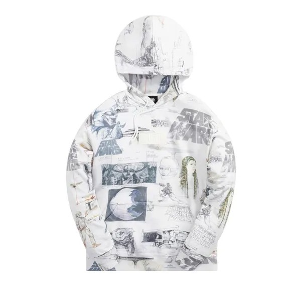 Худи Kith For Star Wars Sketches Hoodie 'White', белый