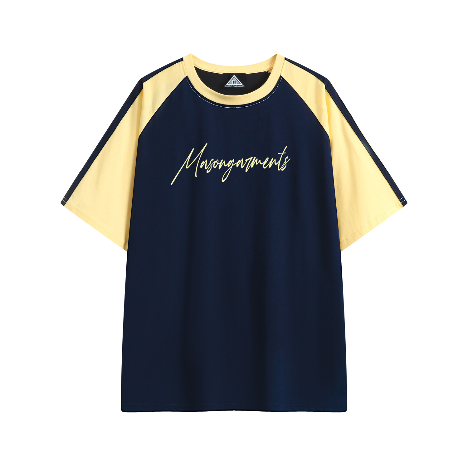 Футболка унисекс Masongarments, черный/белый