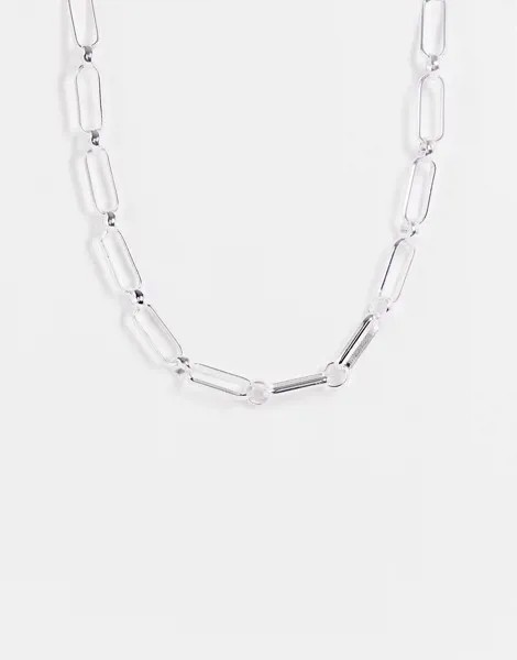 Серебристое ожерелье-цепочка Accessorize-Серебряный